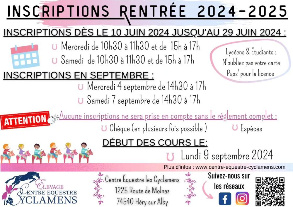 Rentrée 2024 - 2025